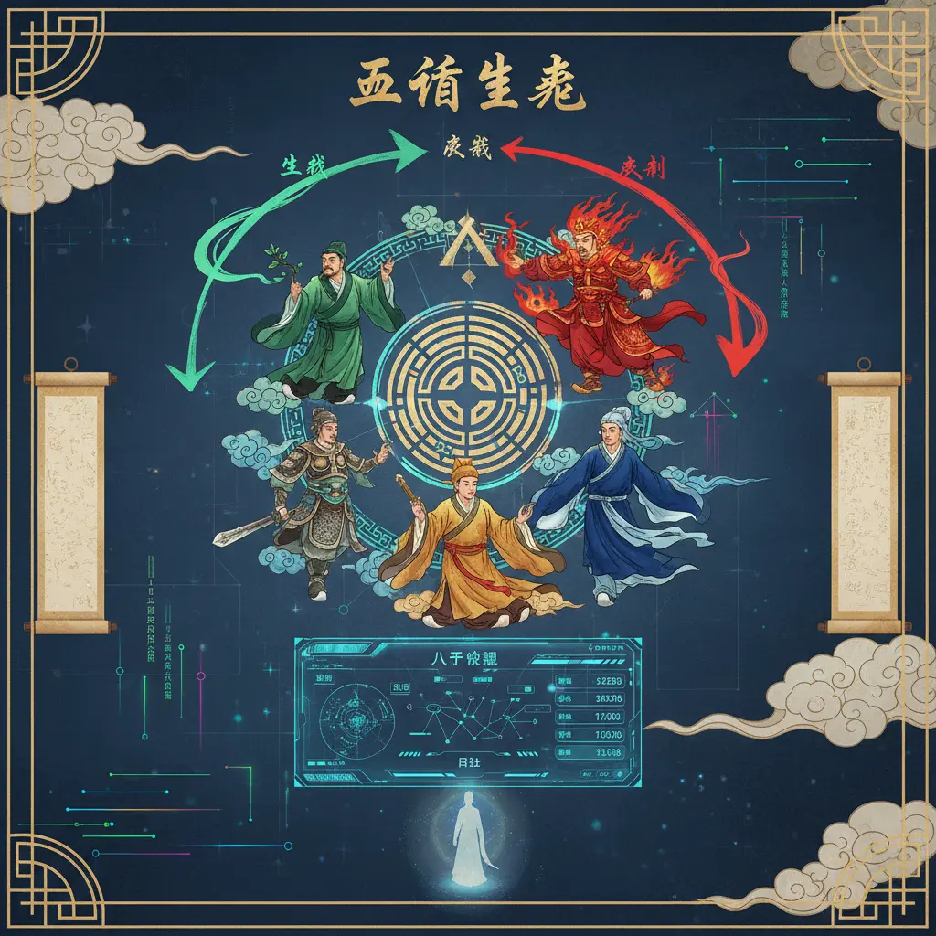 八字查詢 - 五行生剋