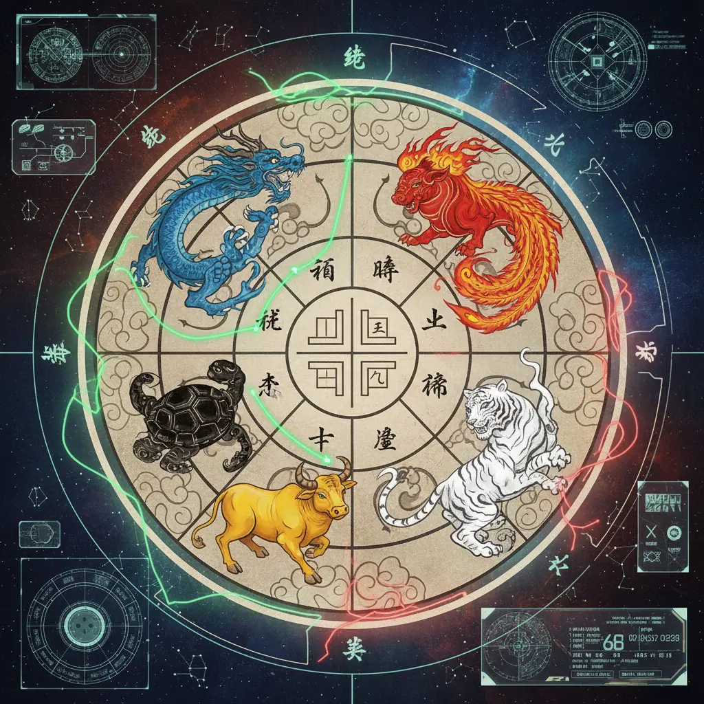 八字盤 - 五行生剋
