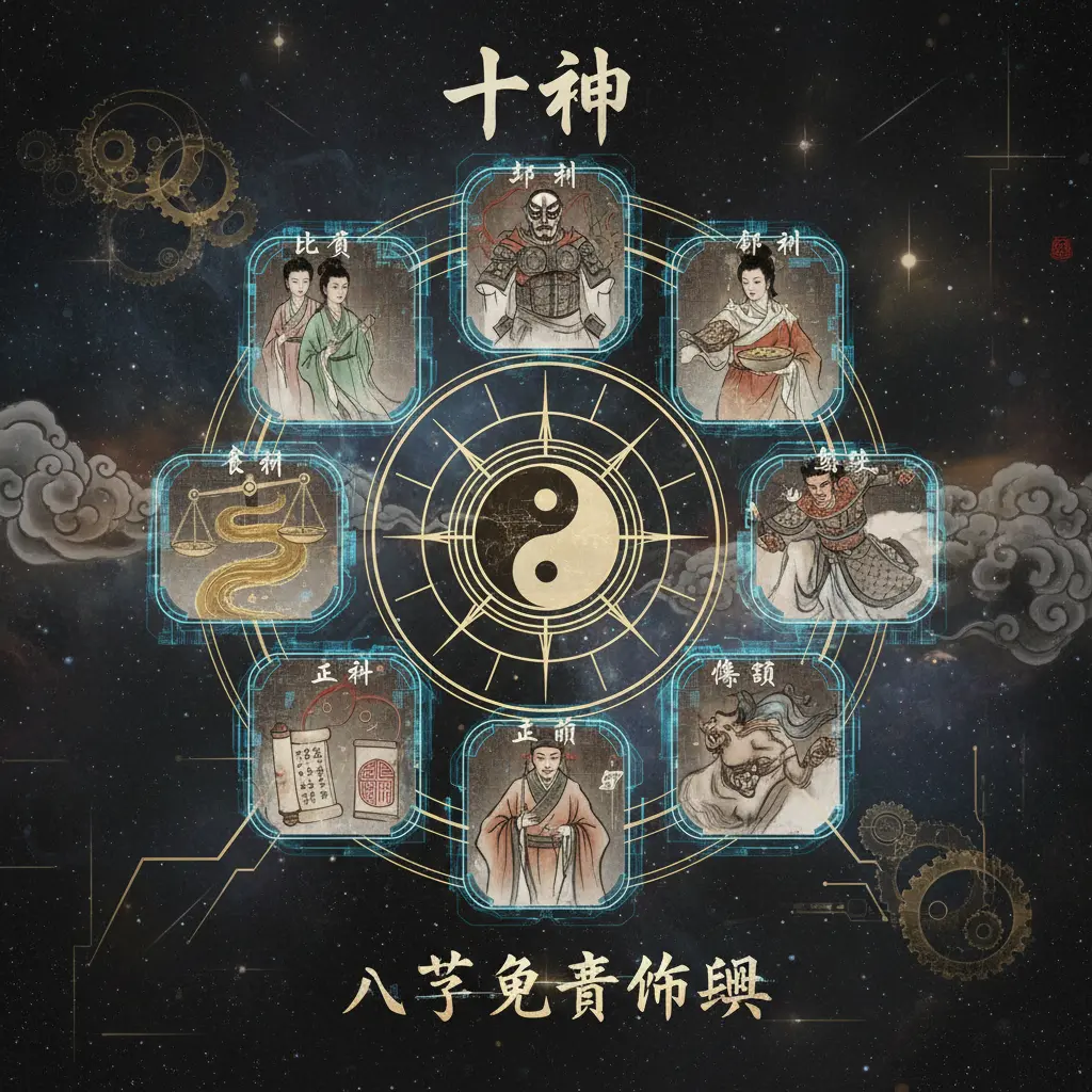 八字免費命盤 - 十神